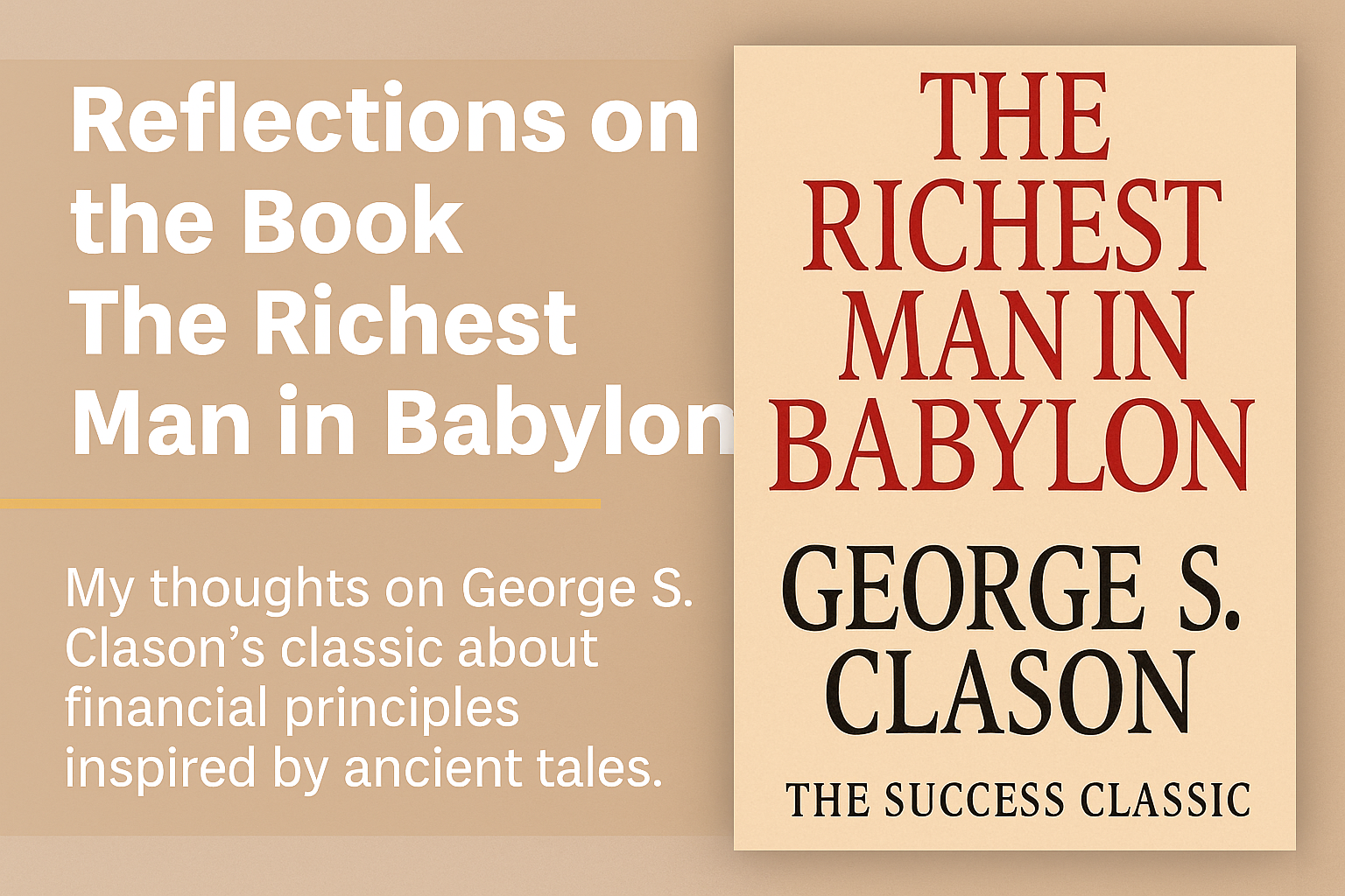 The Richest Man in Babylon - George S. Clason