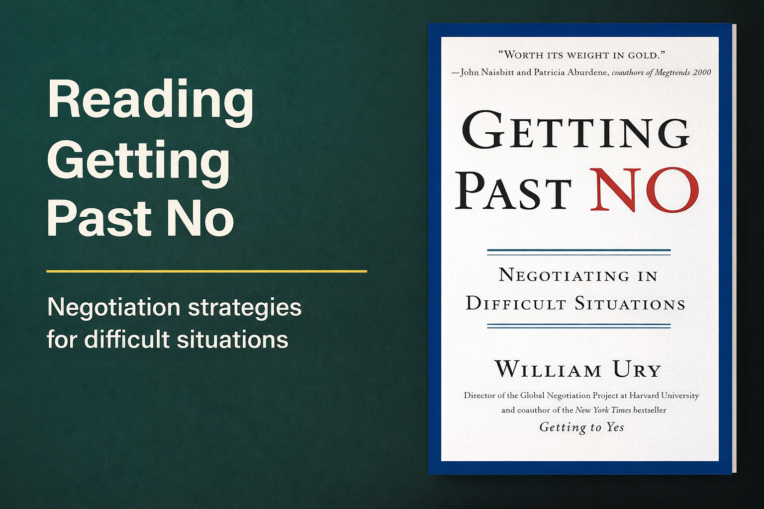 Getting Past No - William Ury