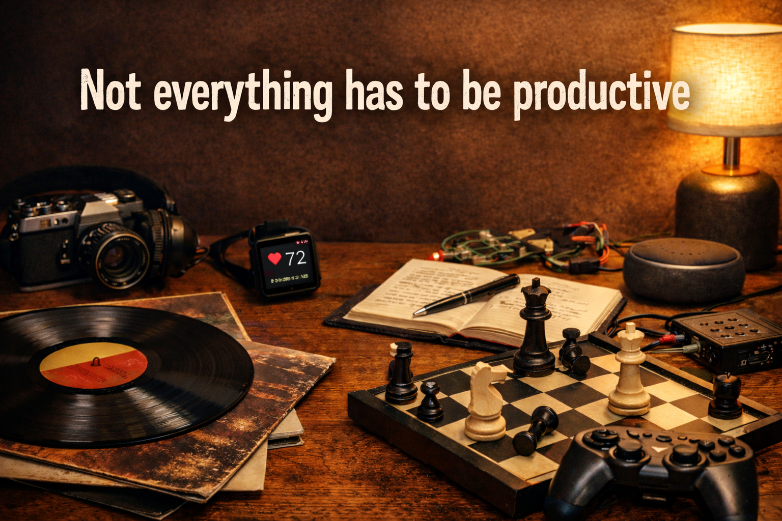 Not everything has to be productive