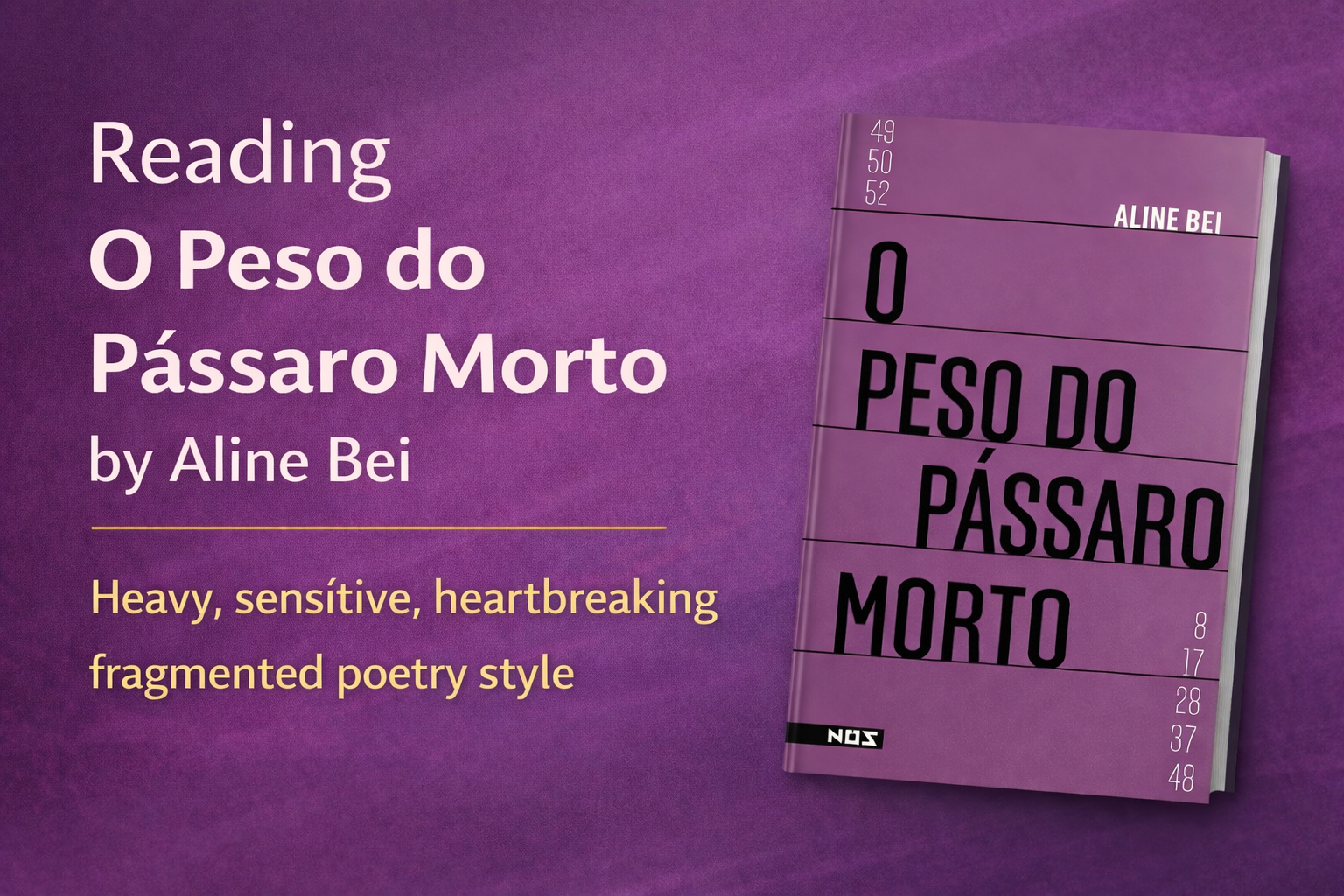 The weight of the dead bird – Aline Bei